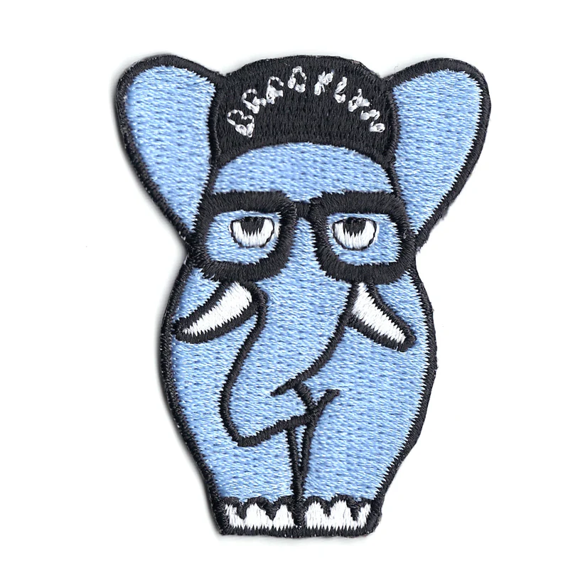 Brooklyn "The Elephant" Iron on Patch