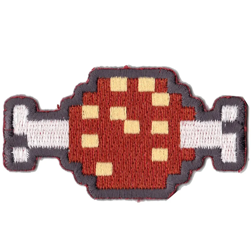 Zelda Glazed Meat Iron On Patch