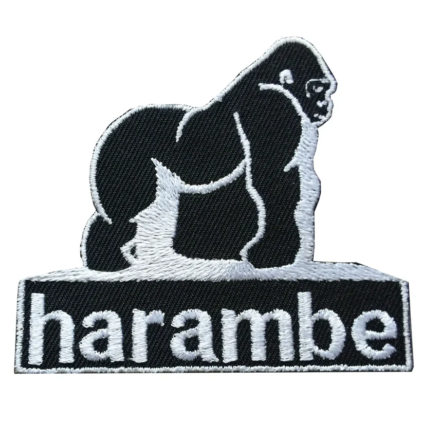Harambe Gorilla Iron On Patch