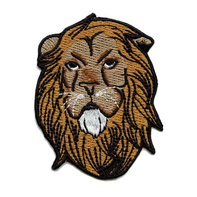 Majestic Lion Head Iron-on Patch