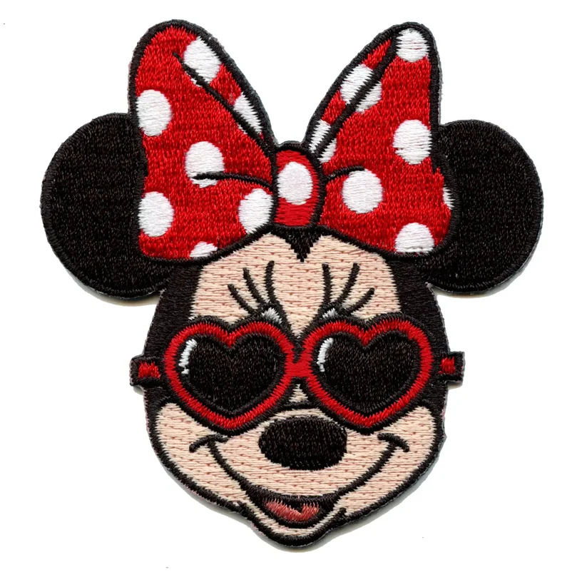 Minnie and Heart Sun Glasses Patch