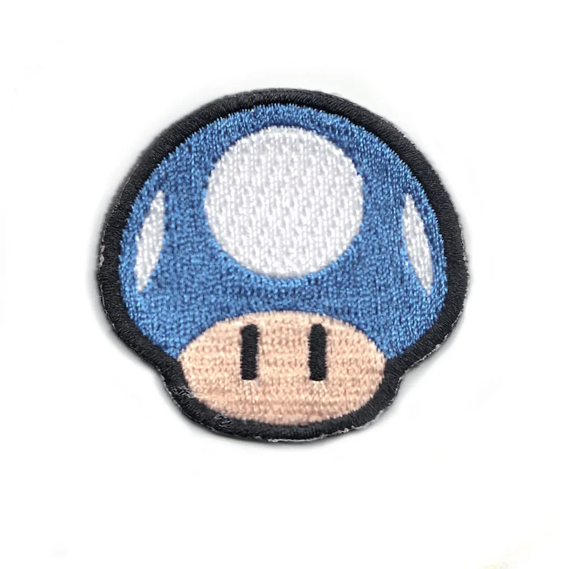 Mario Game Blue Mini Mushroom Patch